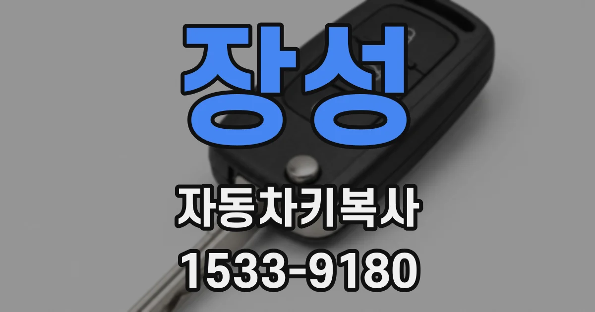장성 자동차키복사