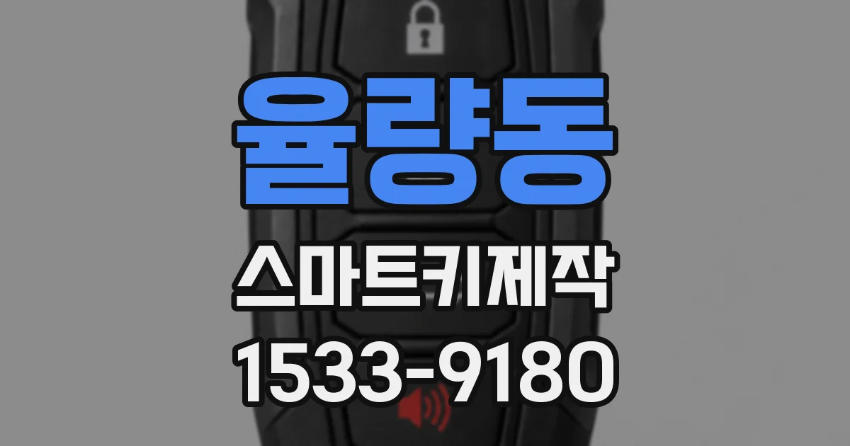 율량동 스마트키제작