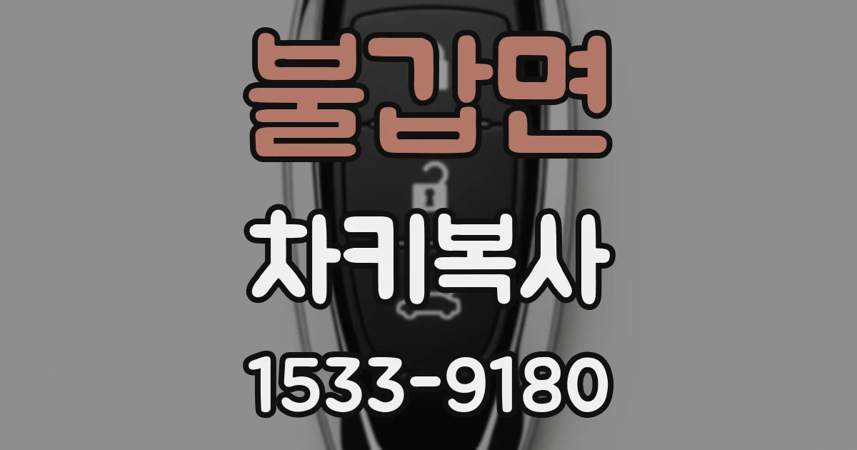 불갑면 차키복사