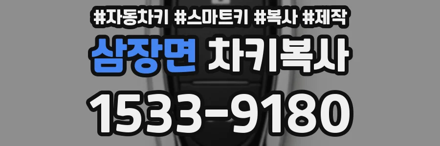 삼장면 차키복사