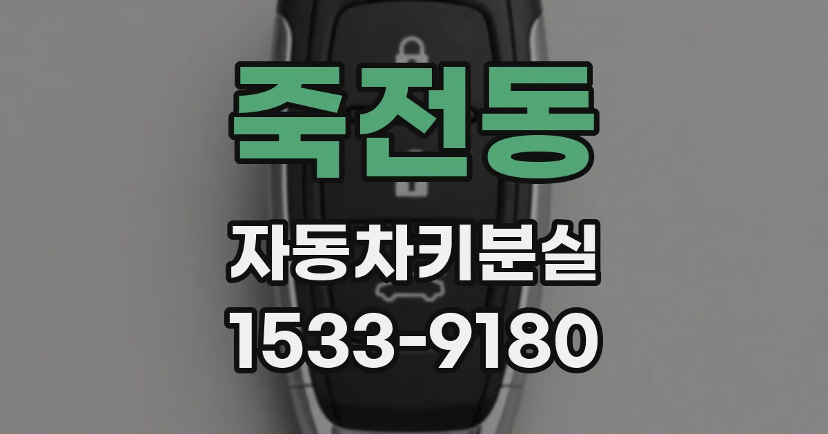 죽전동 자동차키분실