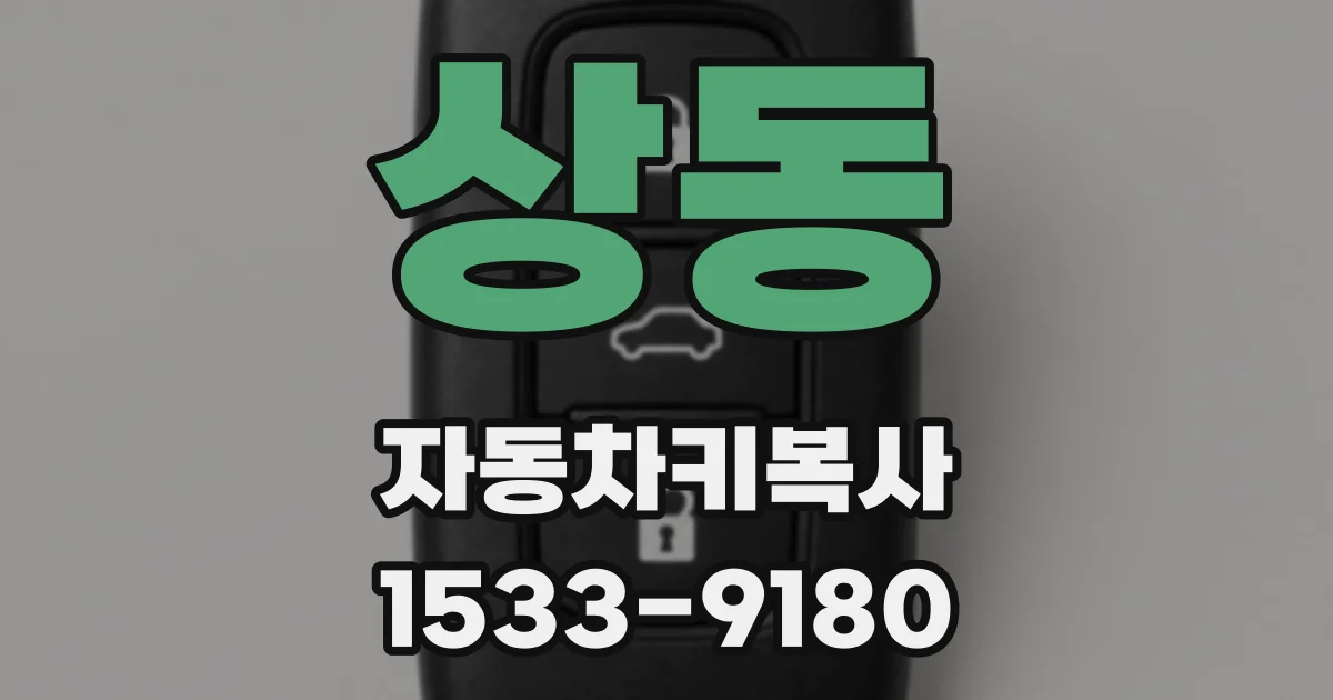 상동 자동차키복사