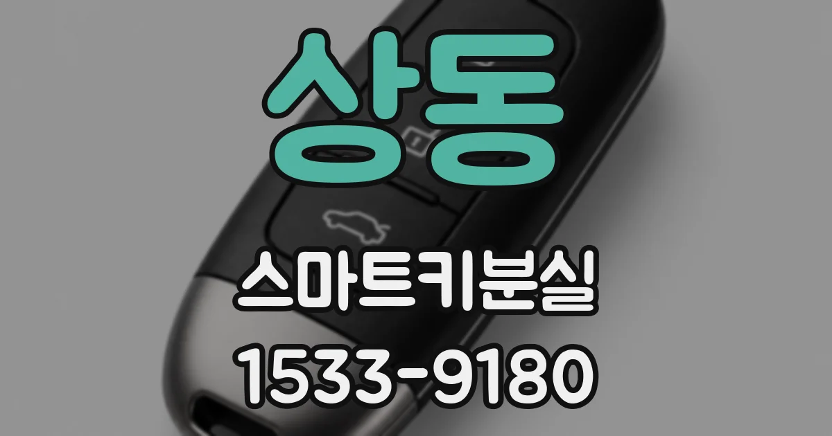 상동 스마트키분실