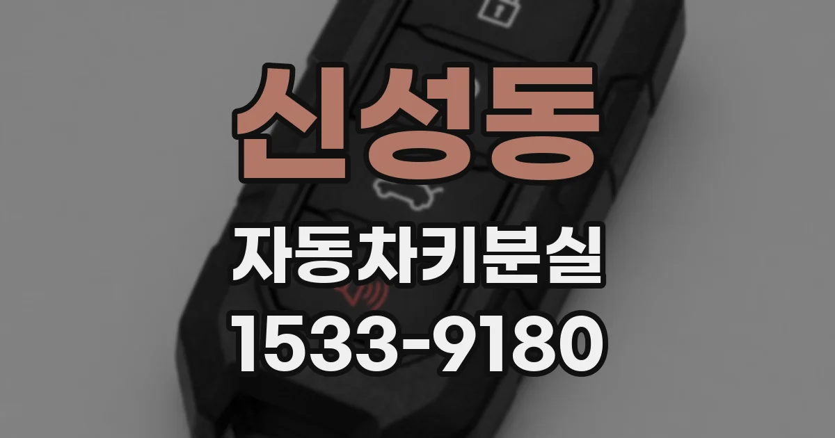 신성동 자동차키분실