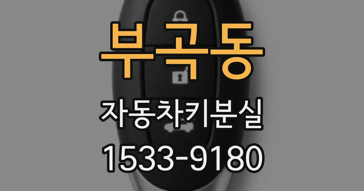 부곡동 자동차키분실