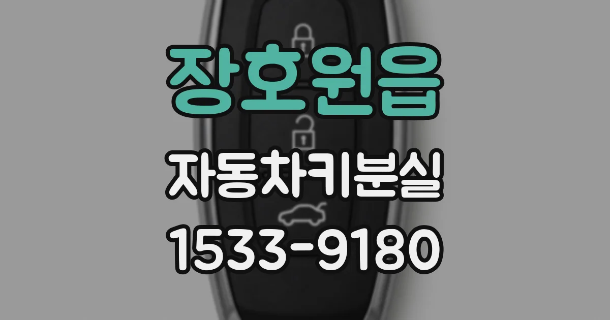 장호원읍 자동차키분실