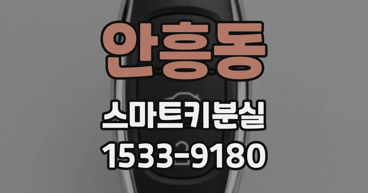 안흥동 스마트키분실
