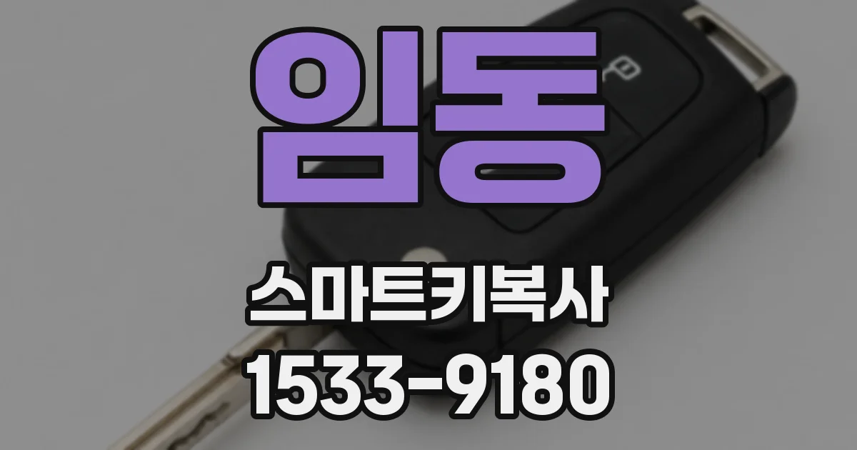 임동 스마트키복사