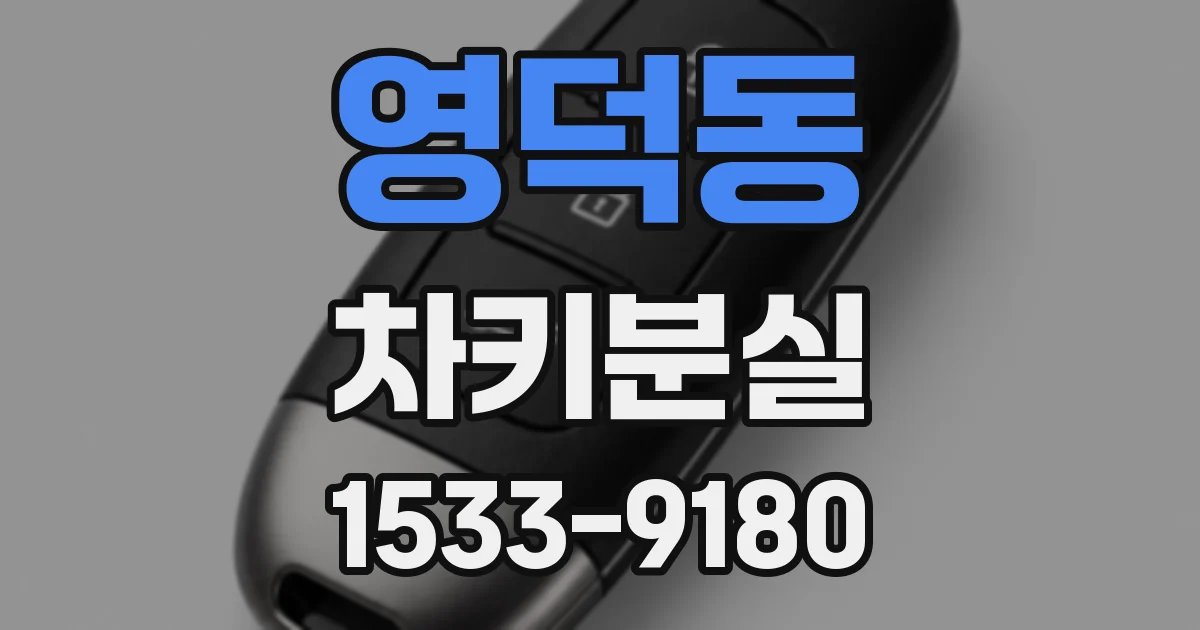 영덕동 차키분실