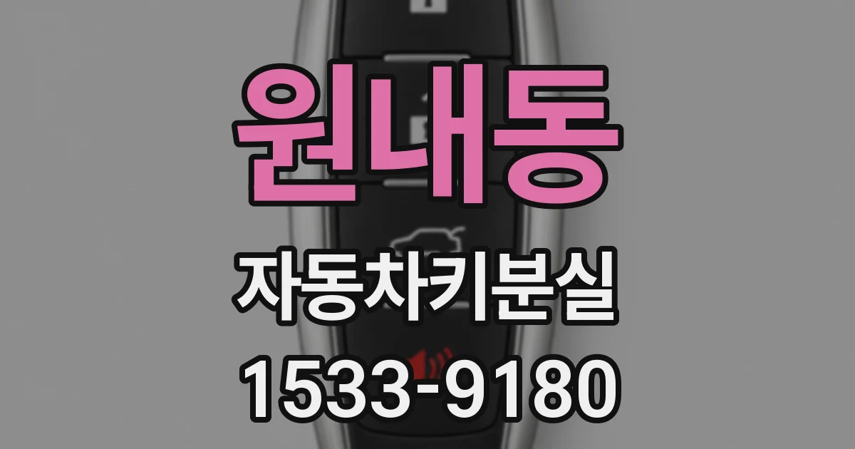 원내동 자동차키분실