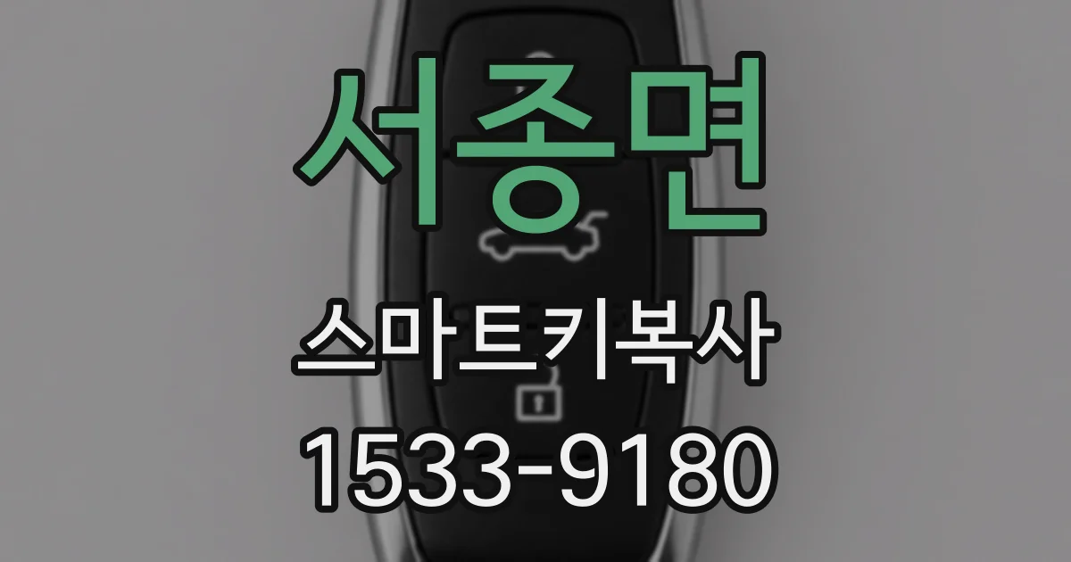 서종면 스마트키복사