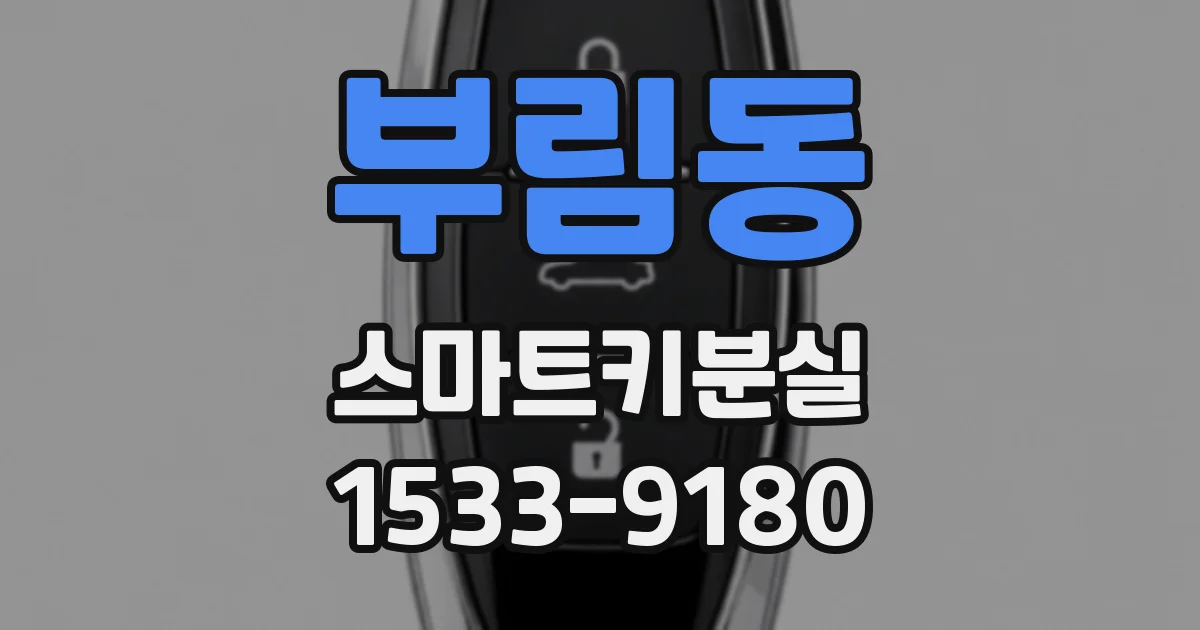 부림동 스마트키분실