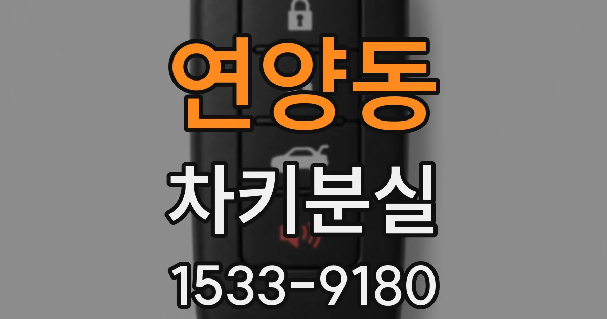 연양동 차키분실