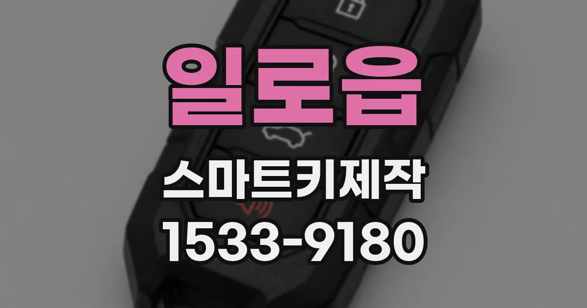 일로읍 스마트키제작
