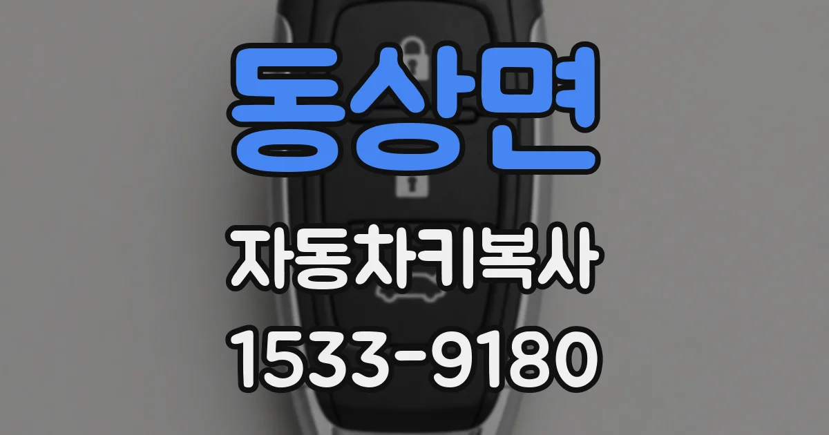 동상면 자동차키복사