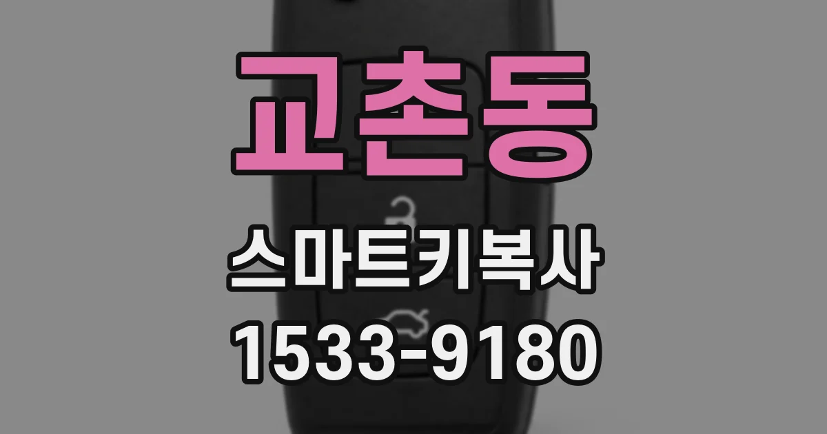 교촌동 스마트키복사