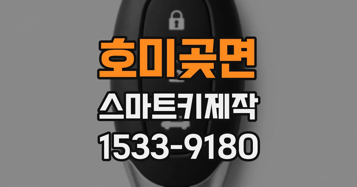 호미곶면 스마트키제작