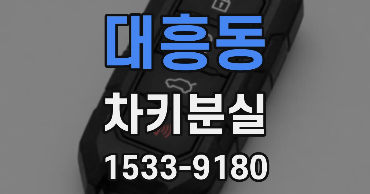대흥동 차키분실