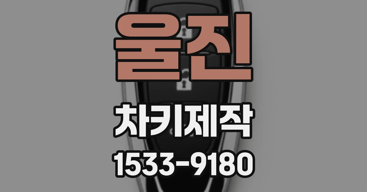 울진 차키제작