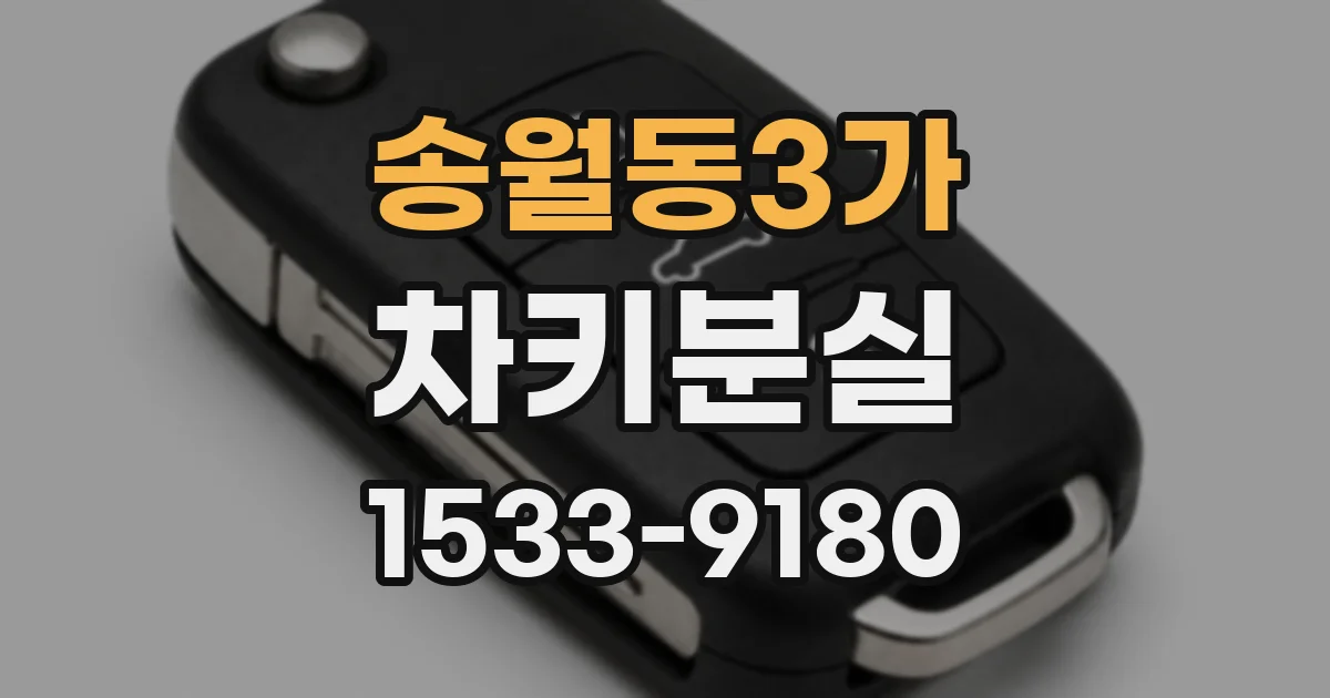 송월동3가 차키분실