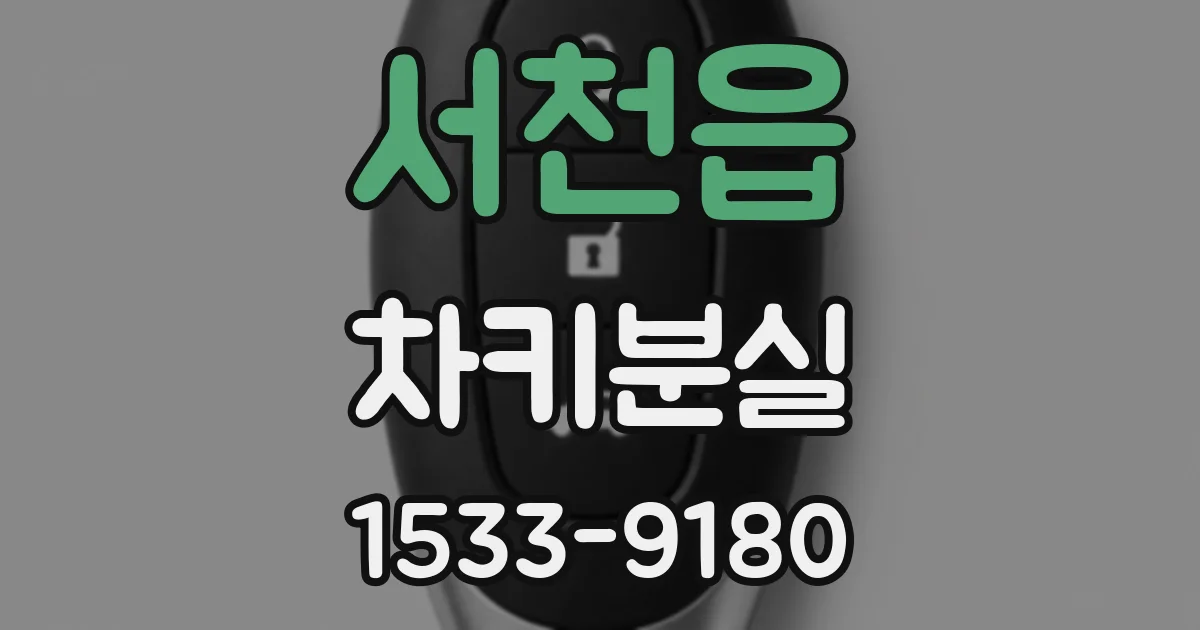 서천읍 차키분실