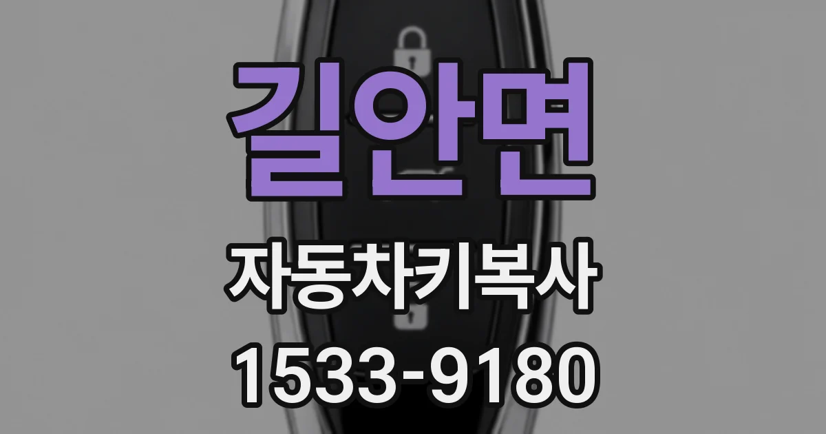 길안면 자동차키복사