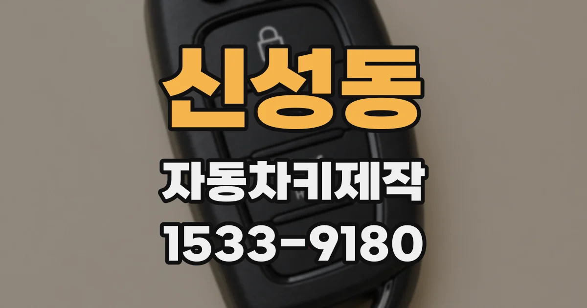 신성동 자동차키제작