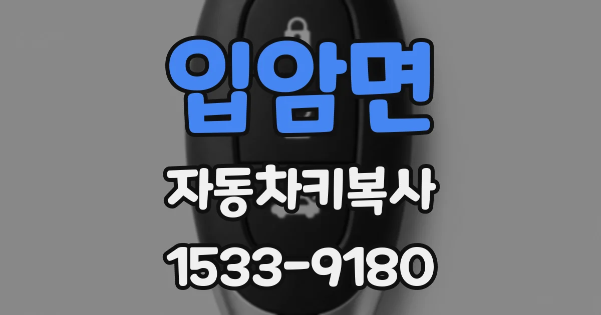 입암면 자동차키복사