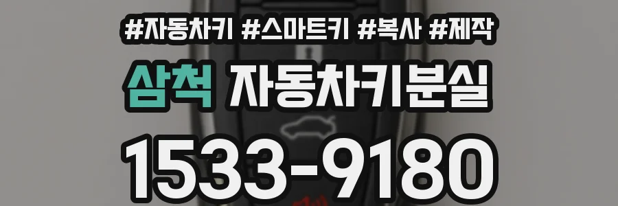 삼척 자동차키분실