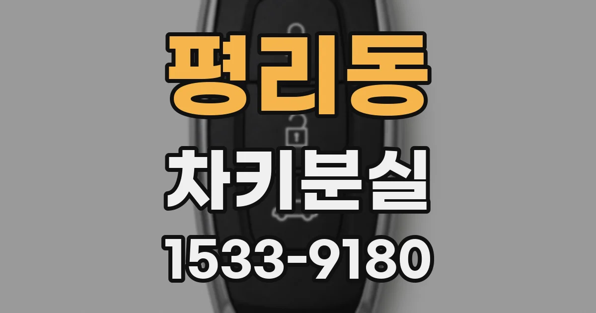 평리동 차키분실