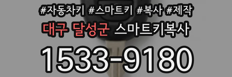 대구 달성군 스마트키복사