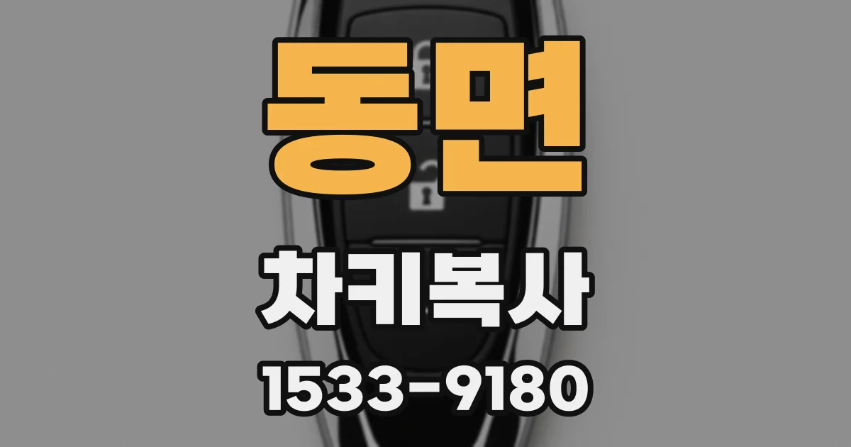동면 차키복사