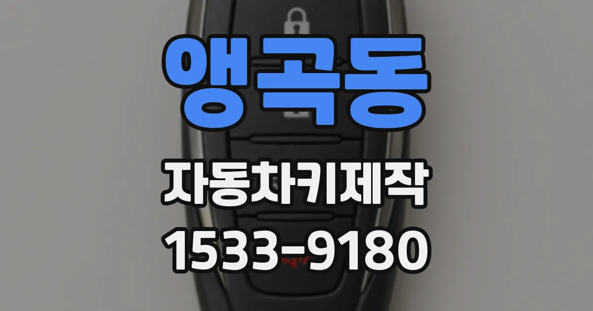앵곡동 자동차키제작