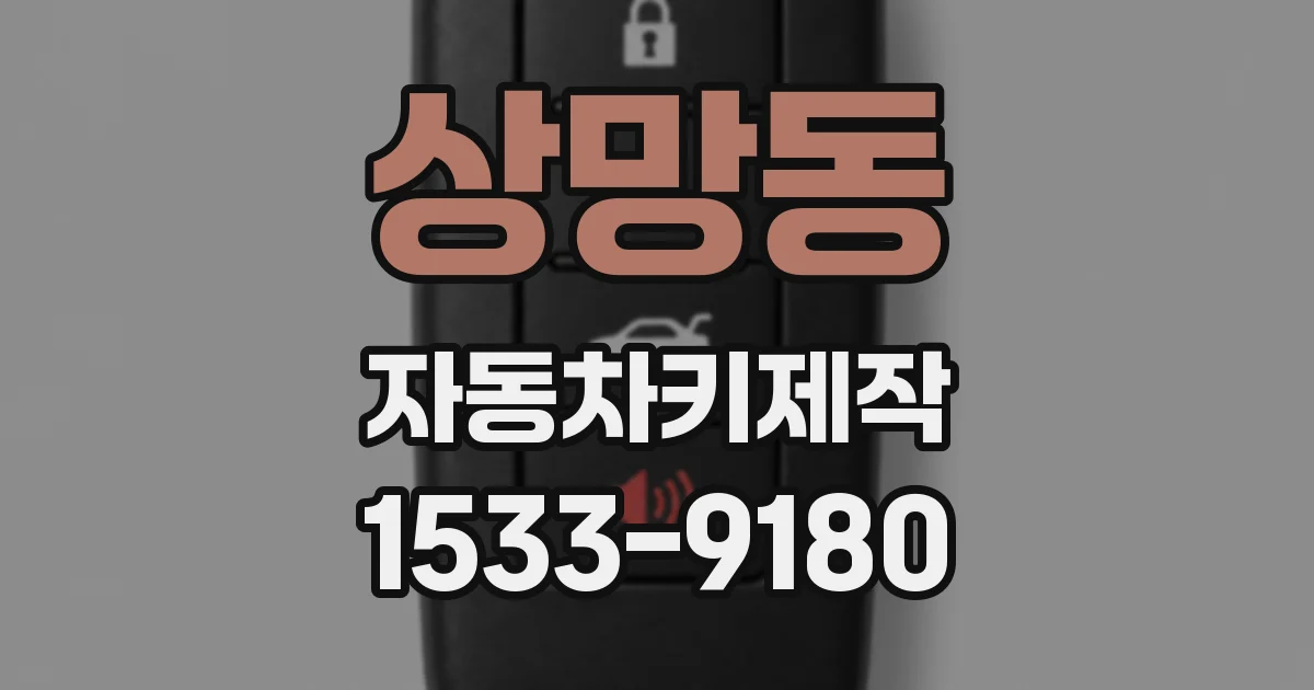상망동 자동차키제작