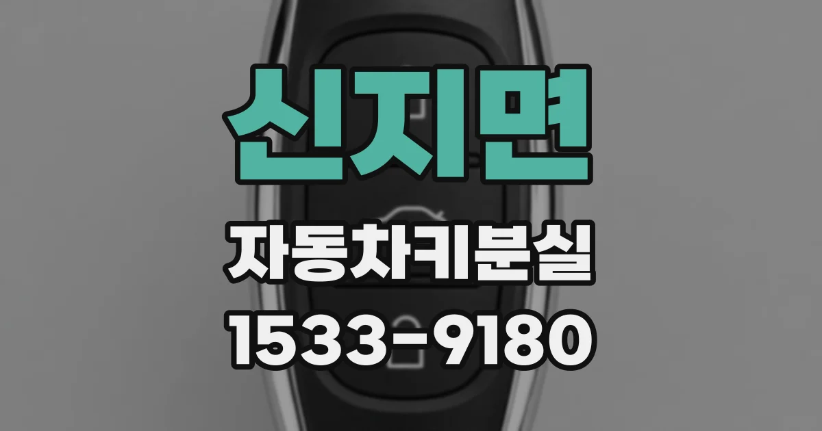 신지면 자동차키분실