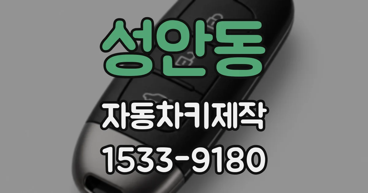 성안동 자동차키제작
