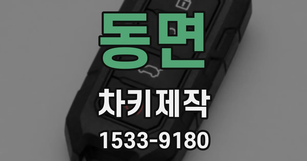 동면 차키제작