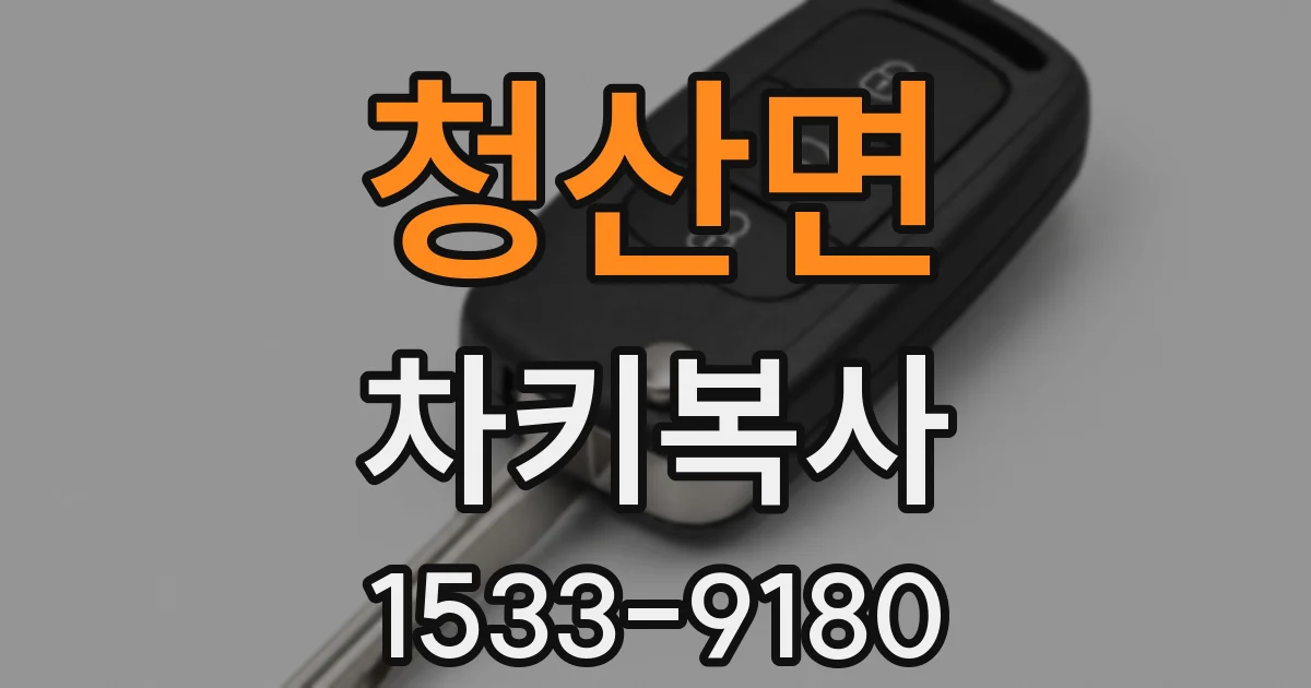 청산면 차키복사