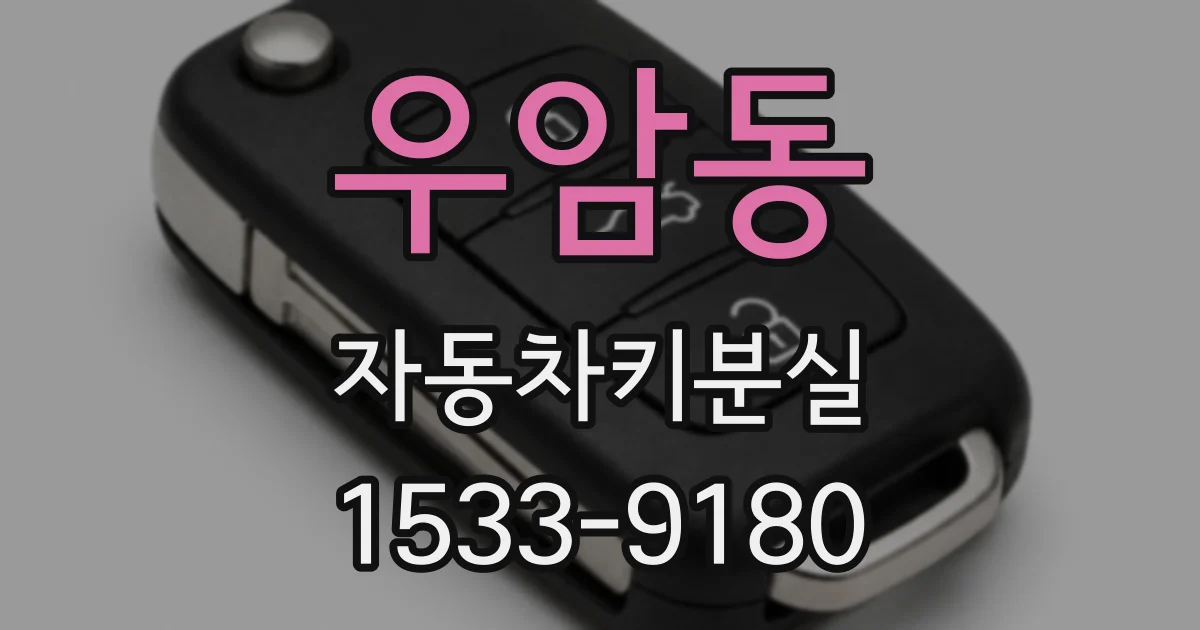 우암동 자동차키분실