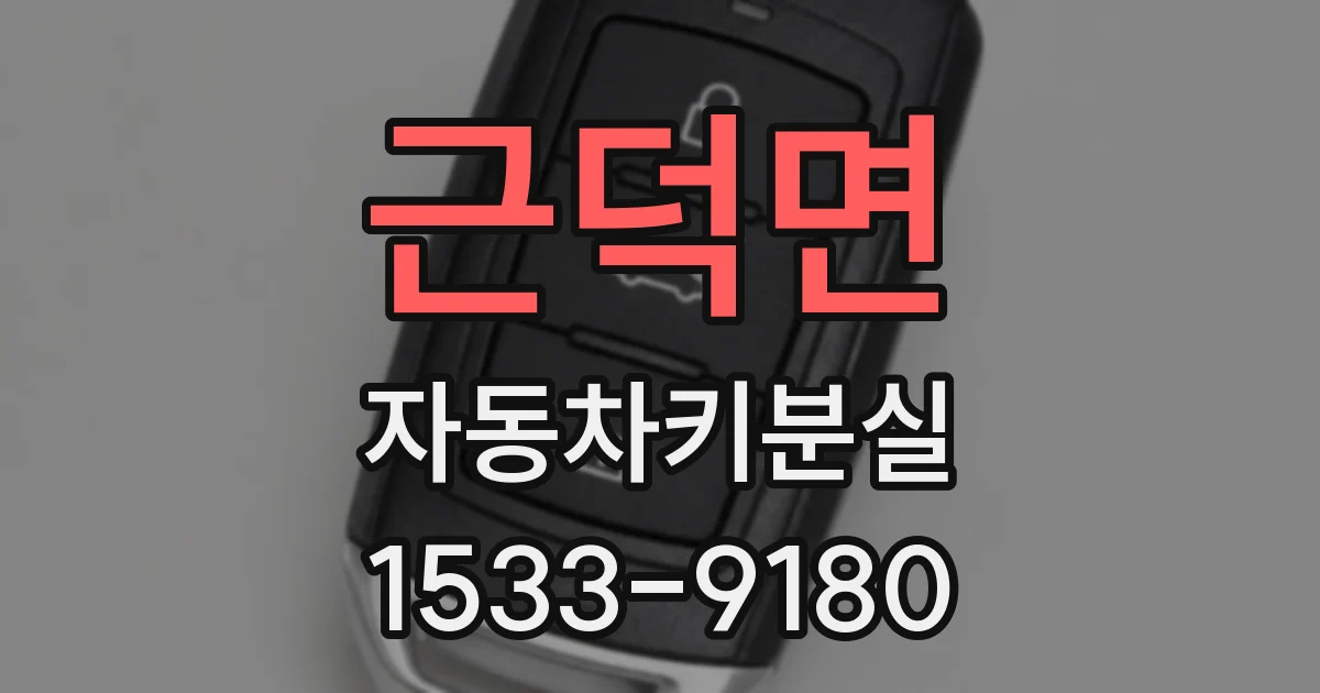 근덕면 자동차키분실