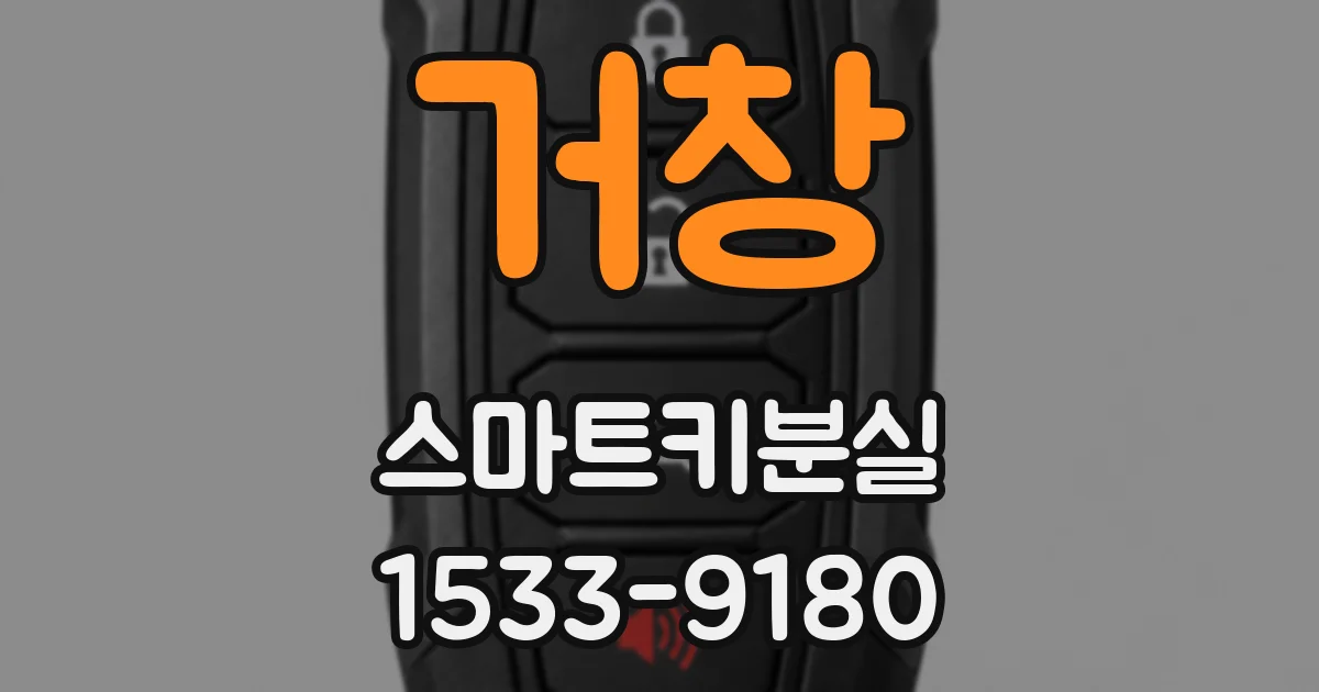 거창 스마트키분실