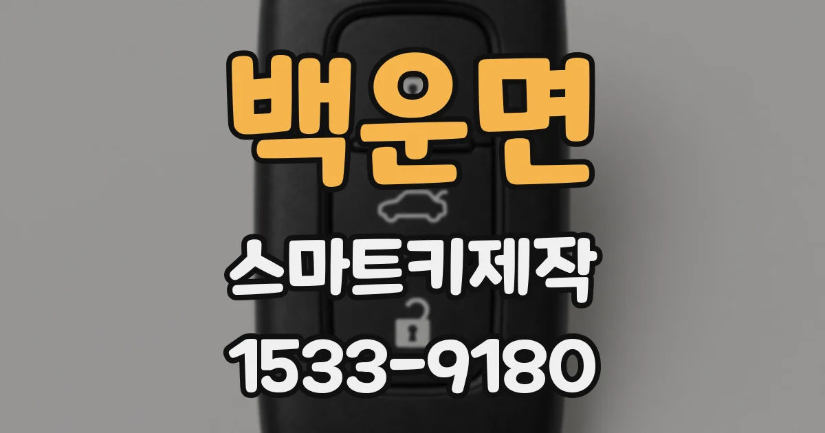 백운면 스마트키제작