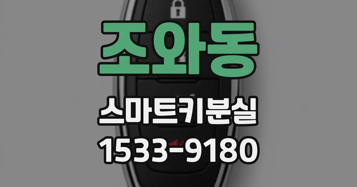 조와동 스마트키분실