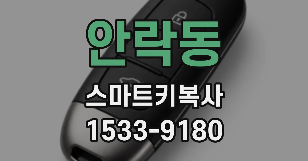 안락동 스마트키복사