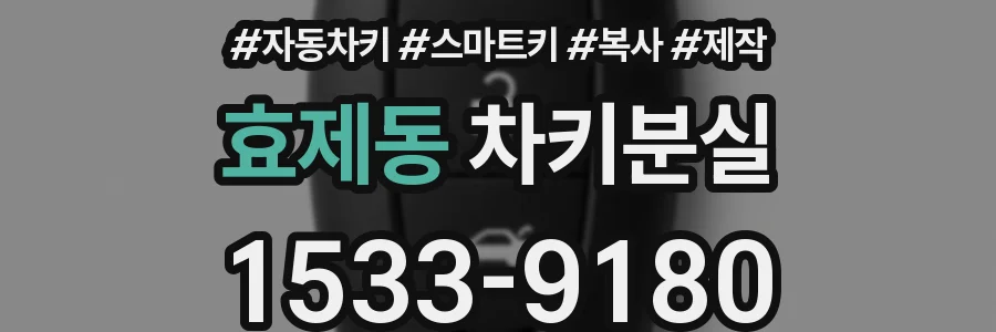 효제동 차키분실