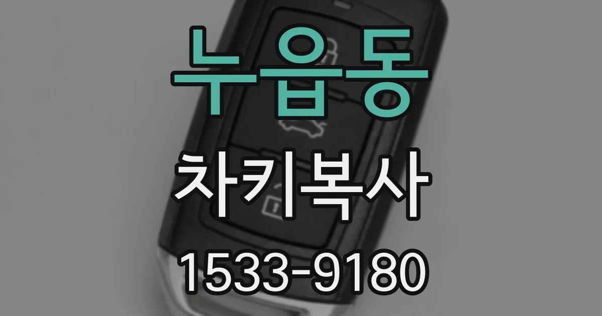 누읍동 차키복사