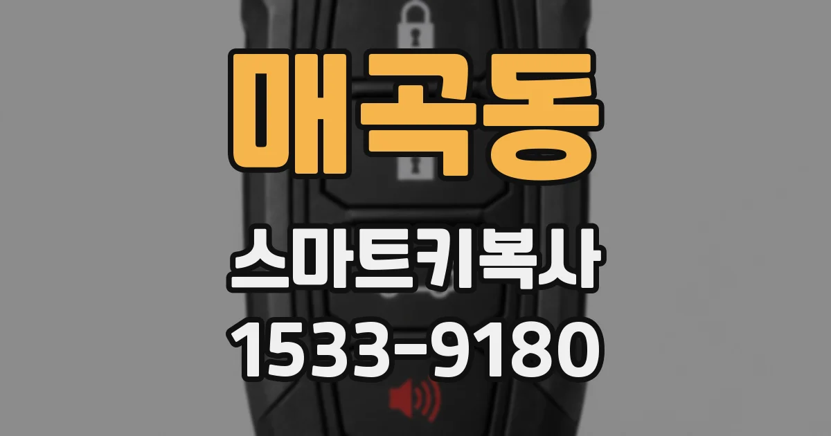 매곡동 스마트키복사