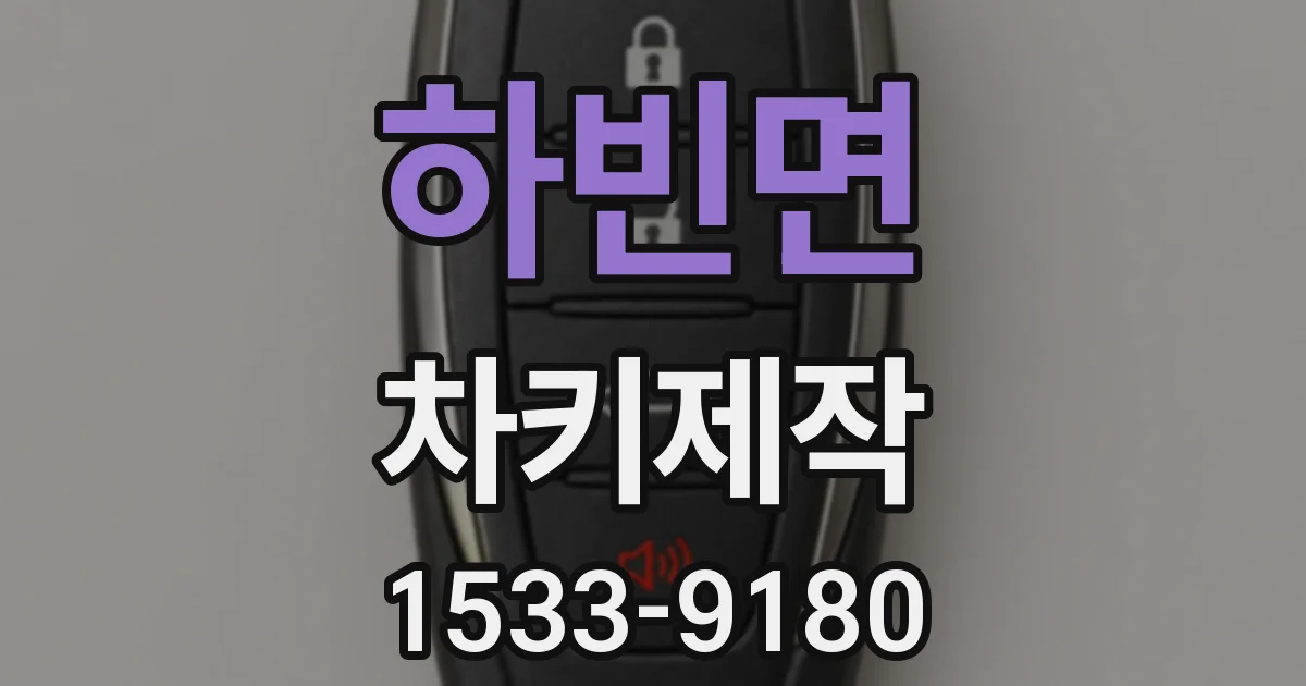하빈면 차키제작