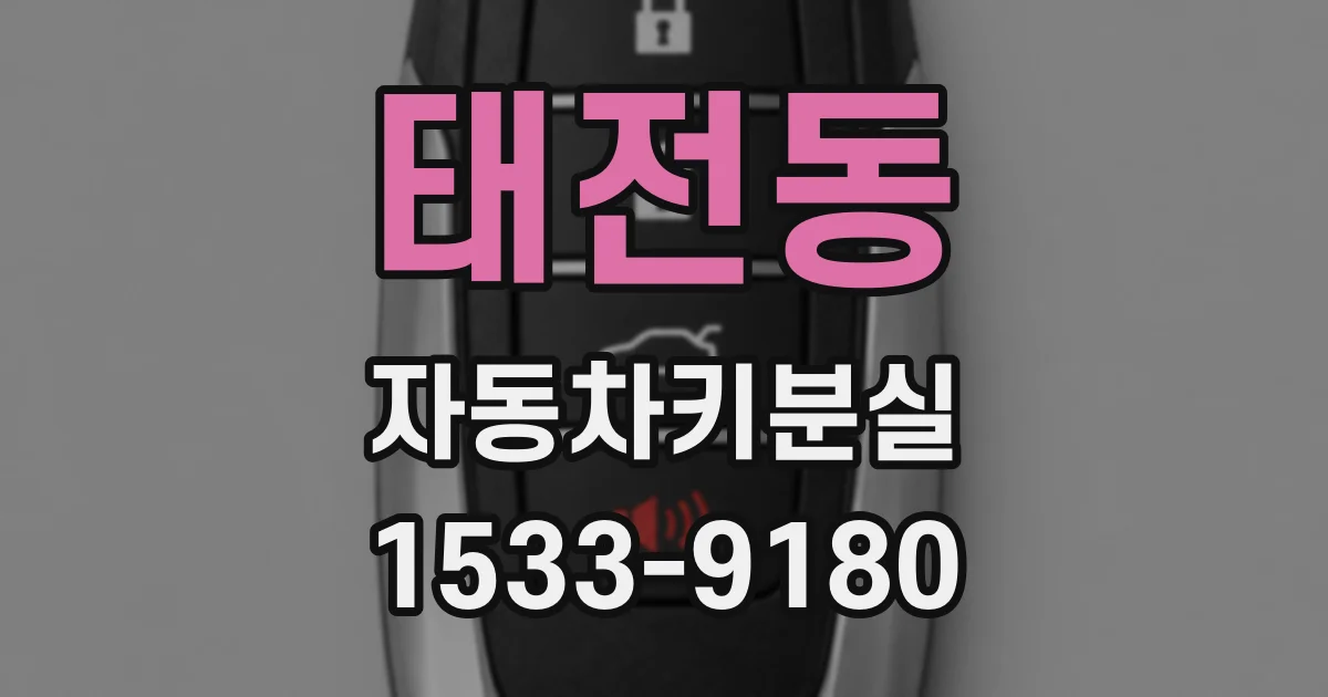 태전동 자동차키분실