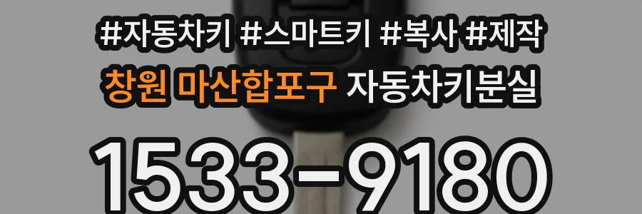 창원 마산합포구 자동차키분실